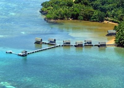 Bungalows sur Pilotis sur l'eau Sainte Marie